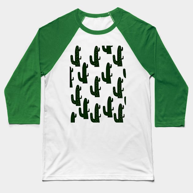 CACTUS PATTERN Baseball T-Shirt by eesomebysrishti